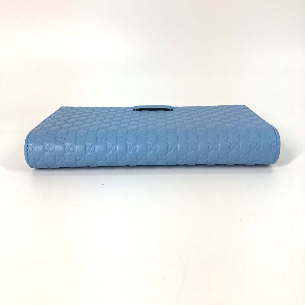 Gucci Blue Leather Chain/Shoulder Wallet (Pre-Owned)