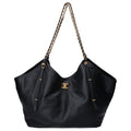 Chanel Black Leather Tote Bag (Pre-Owned)