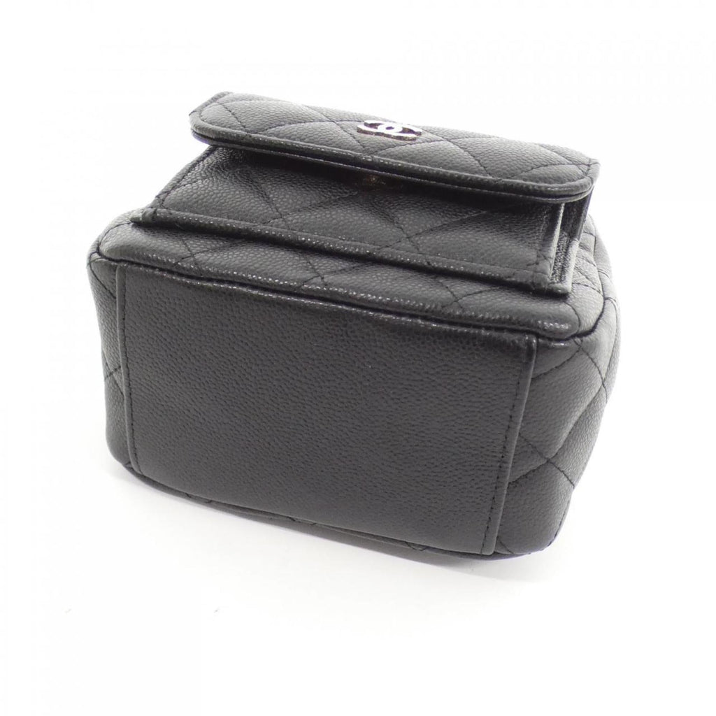 Chanel Black Grained Calfskin Backpack (Pre-Owned)