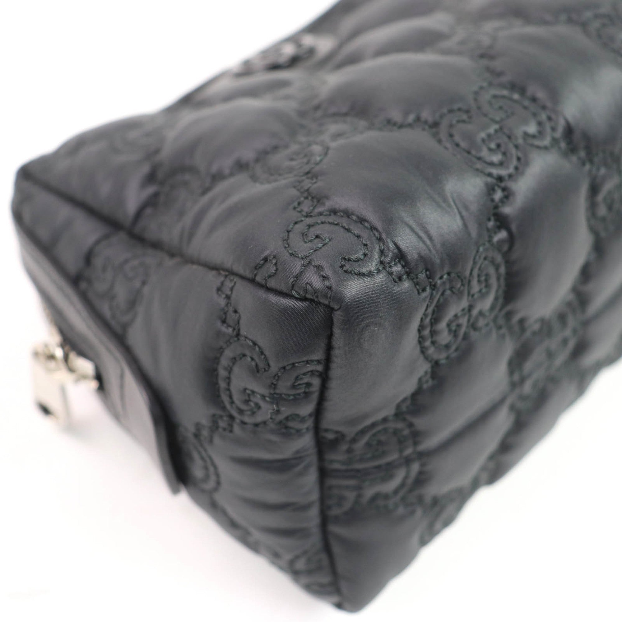 Gucci Black Purple Nylon Pouch (Pre-Owned)
