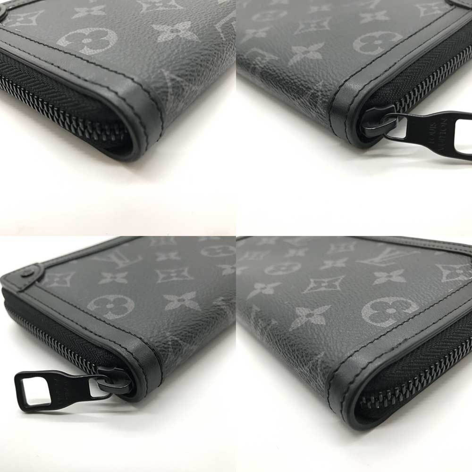 Louis Vuitton Black Monogram Eclipse Monogram Eclipse Long Wallet (Bi-Fold) (Pre-Owned)