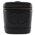 Chanel Black Caviar Leather Handbag Pouch (Pre-Owned)