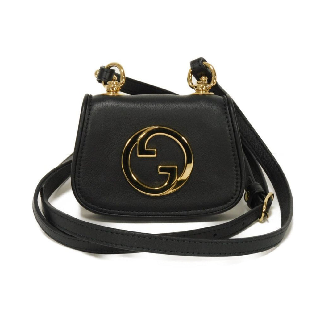Gucci Black Leather Shoulder Bag (Pre-Owned)
