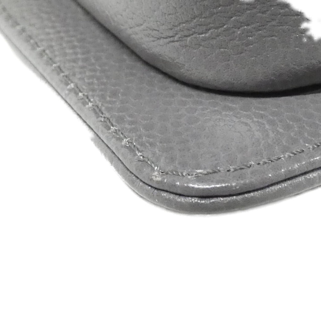 Chanel Boy Chanel Gray Grained Calfskin Shoulder Bag (Pre-Owned)