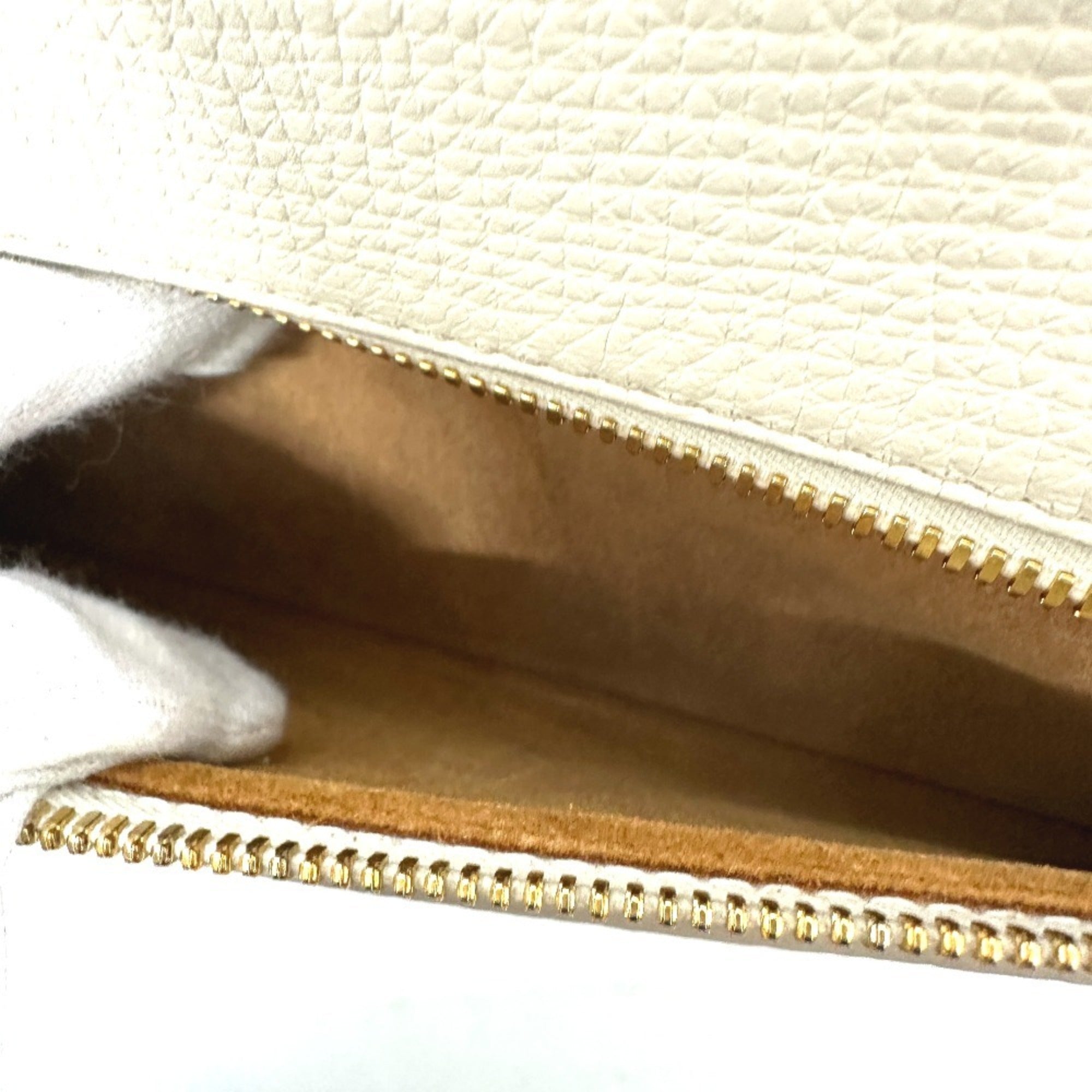 Bottega Veneta Ivory White Leather Shoulder Bag (Pre-Owned)