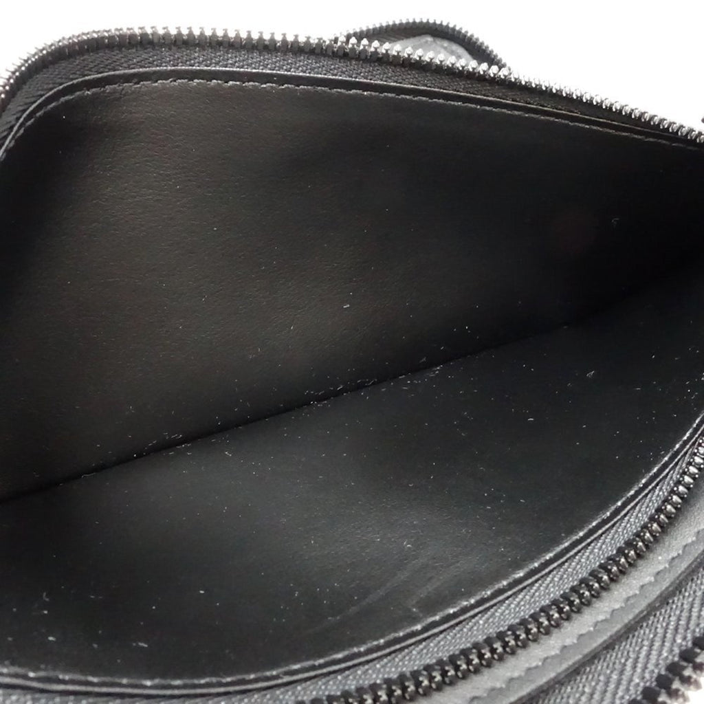 Louis Vuitton Noir Leather Long Wallet (Bi-Fold) (Pre-Owned)