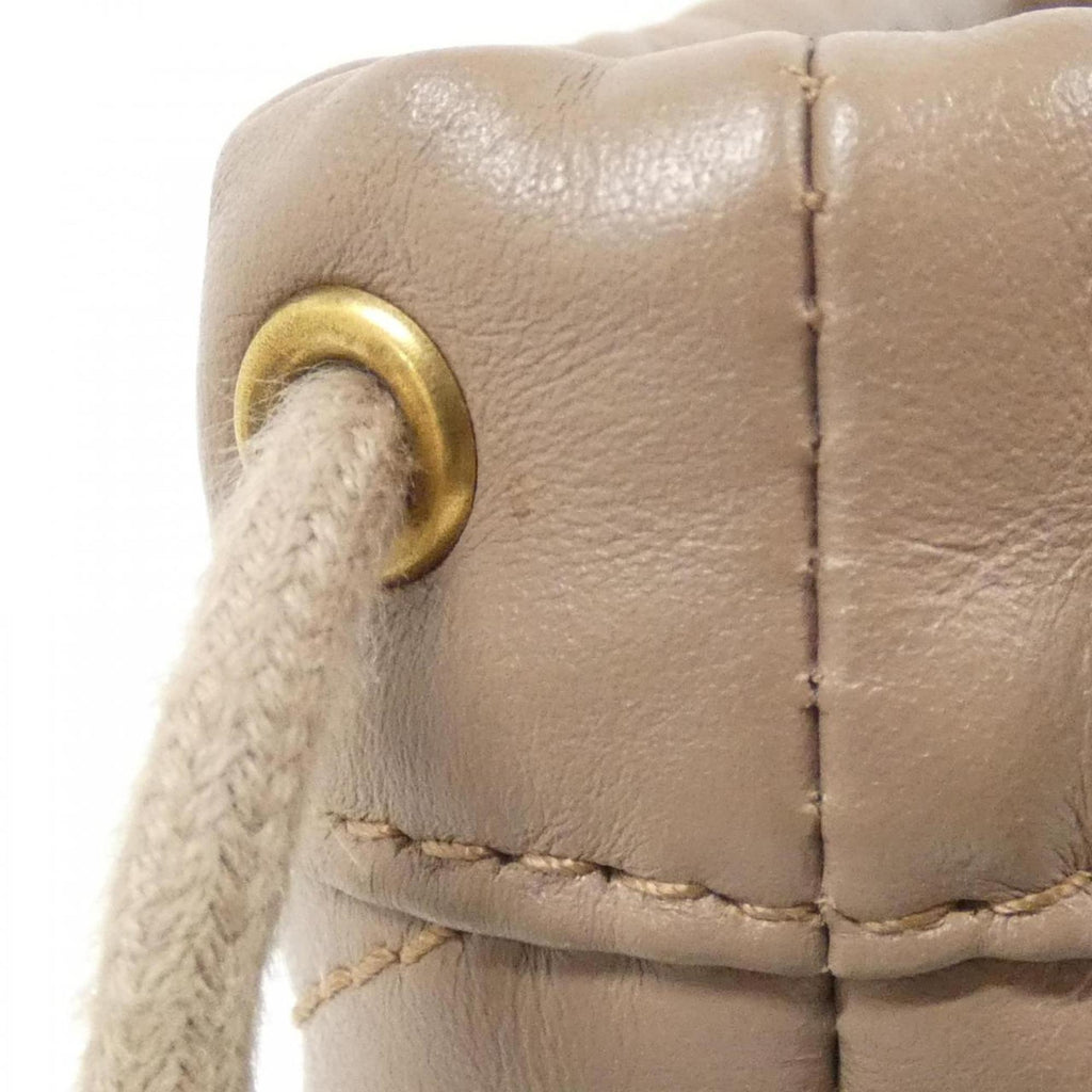 Gucci Beige Leather Shoulder Bag (Pre-Owned)