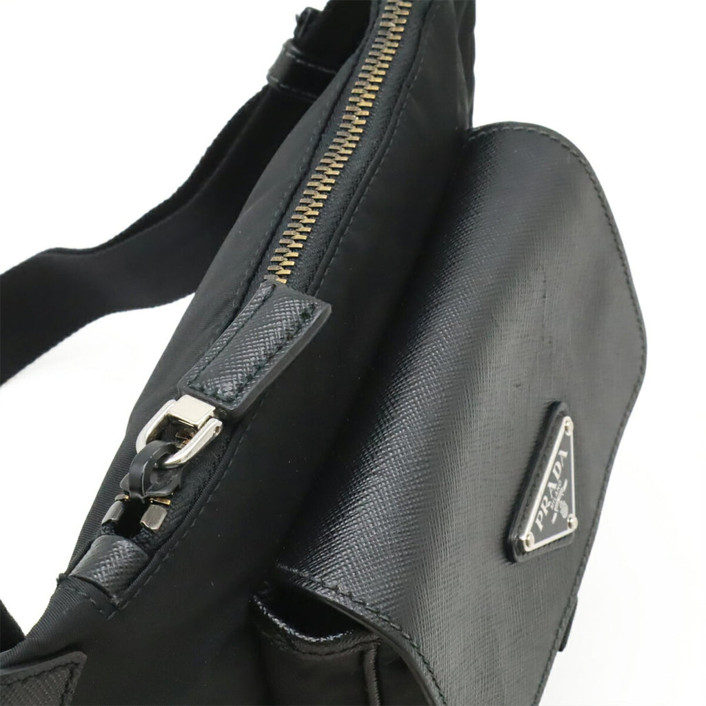 Prada Black Nero Nylon Pouch Sling Bag (Pre-Owned)