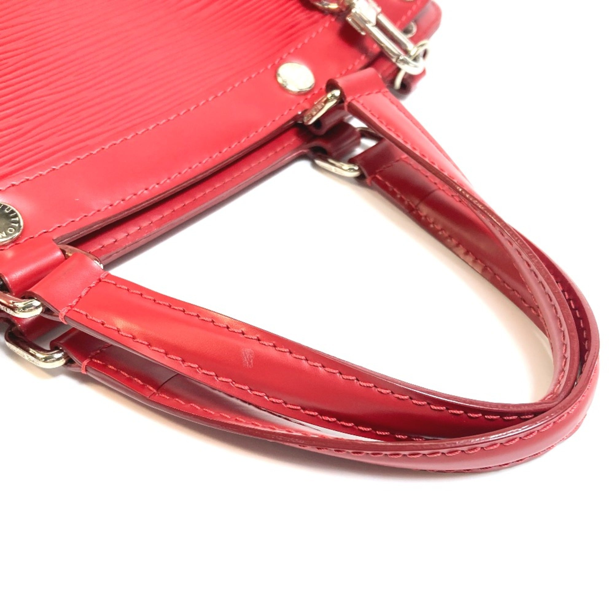 Louis Vuitton Red Leather Handbag (Pre-Owned)