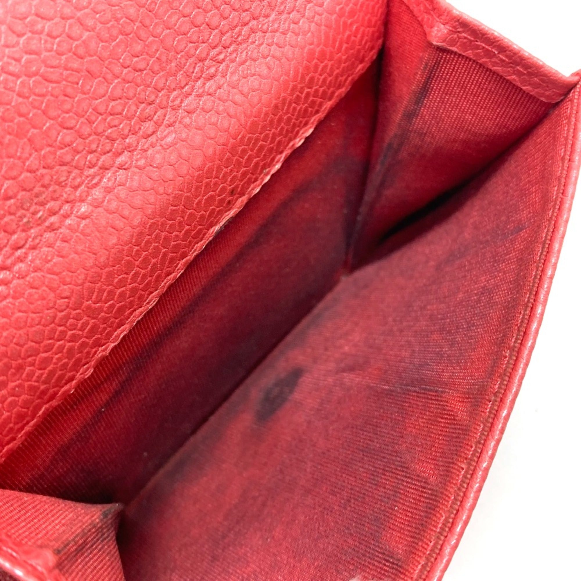 Chanel Pink Leather Wallet (Tri-Fold) (Pre-Owned)