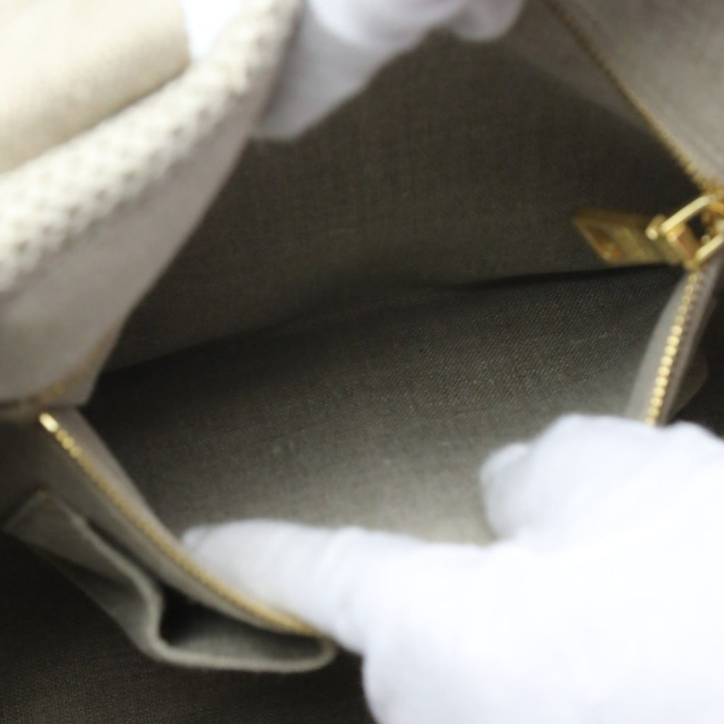 Prada Beige Canvas Tote Bag (Pre-Owned)