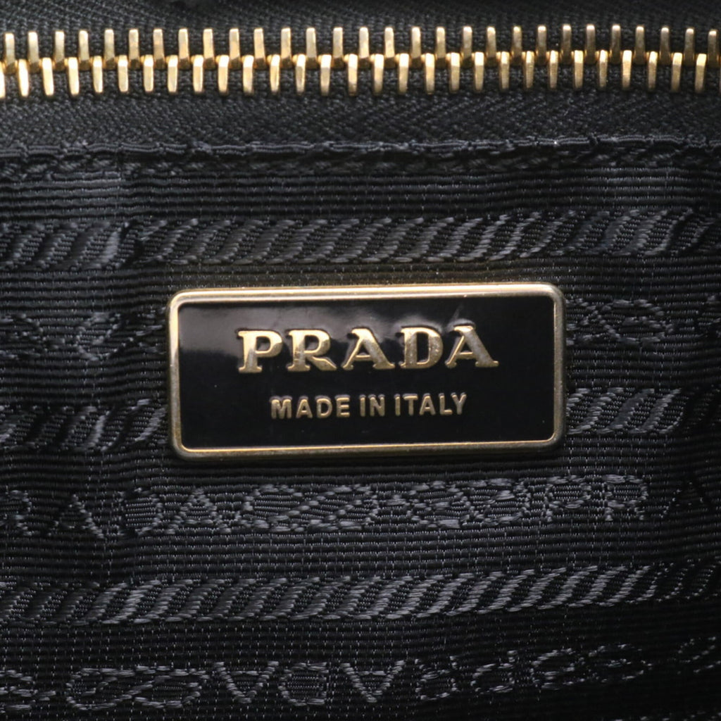 Prada Black Nylon Handbag Shoulder Bag Tote Bag (Pre-Owned)