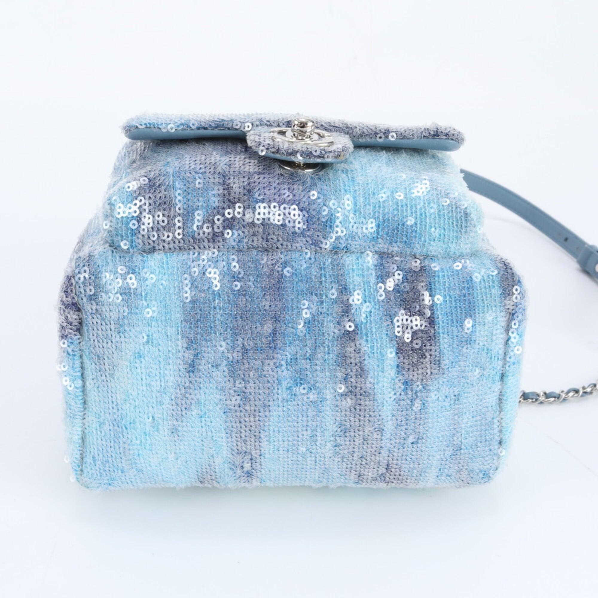 Chanel Blue Leather Backpack (Pre-Owned)
