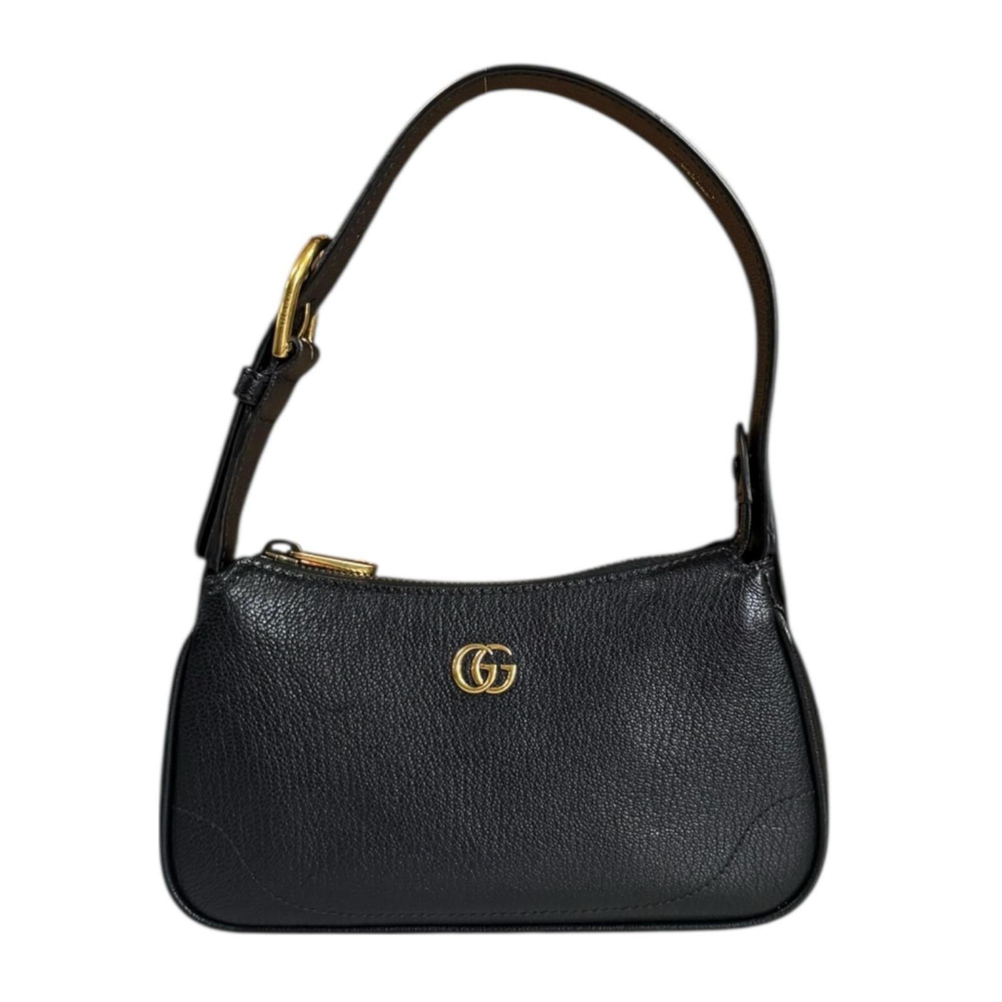 Gucci Black Leather Handbag (Pre-Owned)