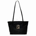 Fendi Black Zucca Canvas Tote Bag (Pre-Owned)