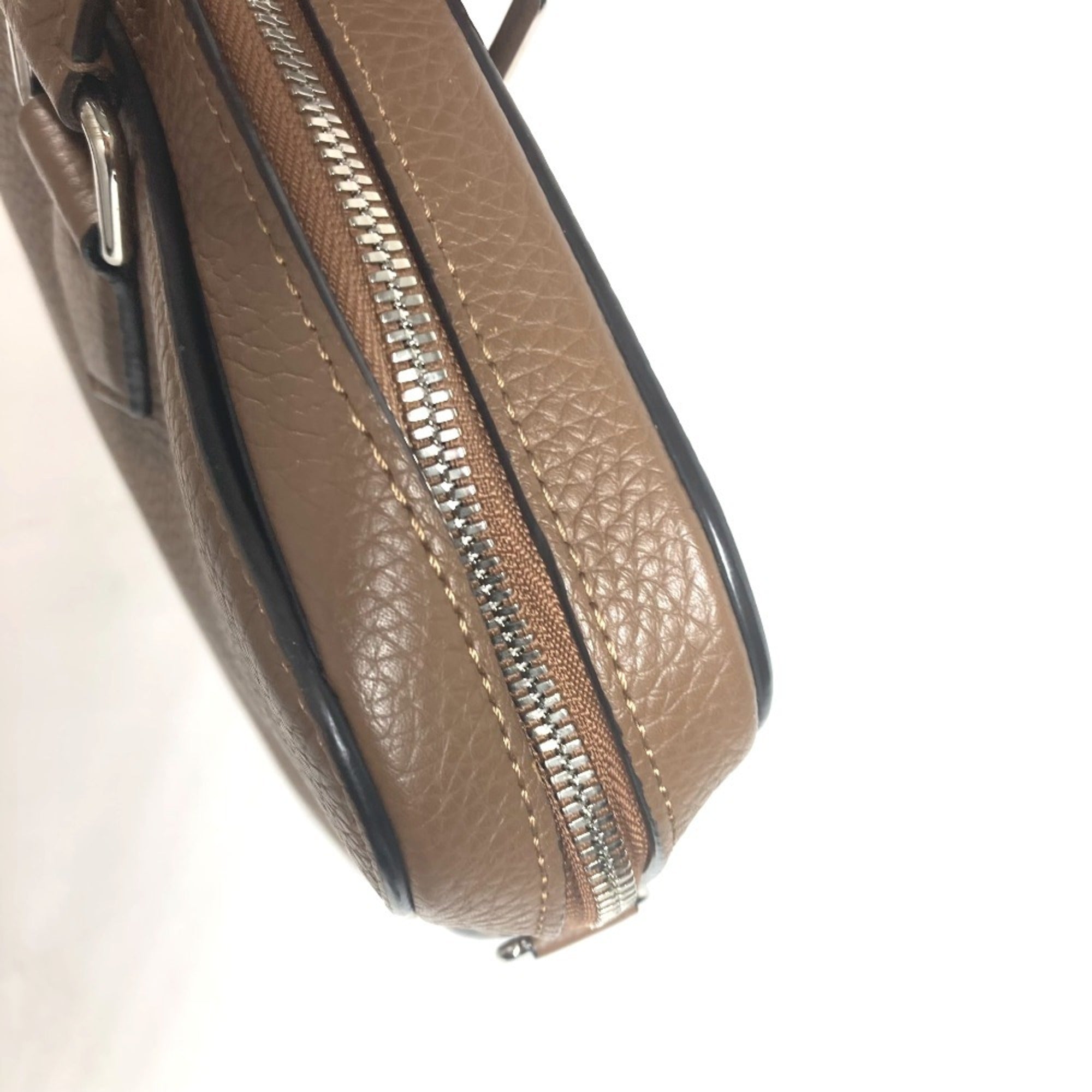 Louis Vuitton Brown Leather Briefcase Handbag Tote Bag (Pre-Owned)