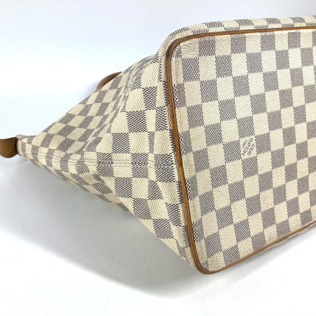 Louis Vuitton White Damier Azur Shoulder Bag Tote Bag (Pre-Owned)