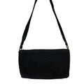 Prada Black Wool Leather Shoulder Bag (Pre-Owned)