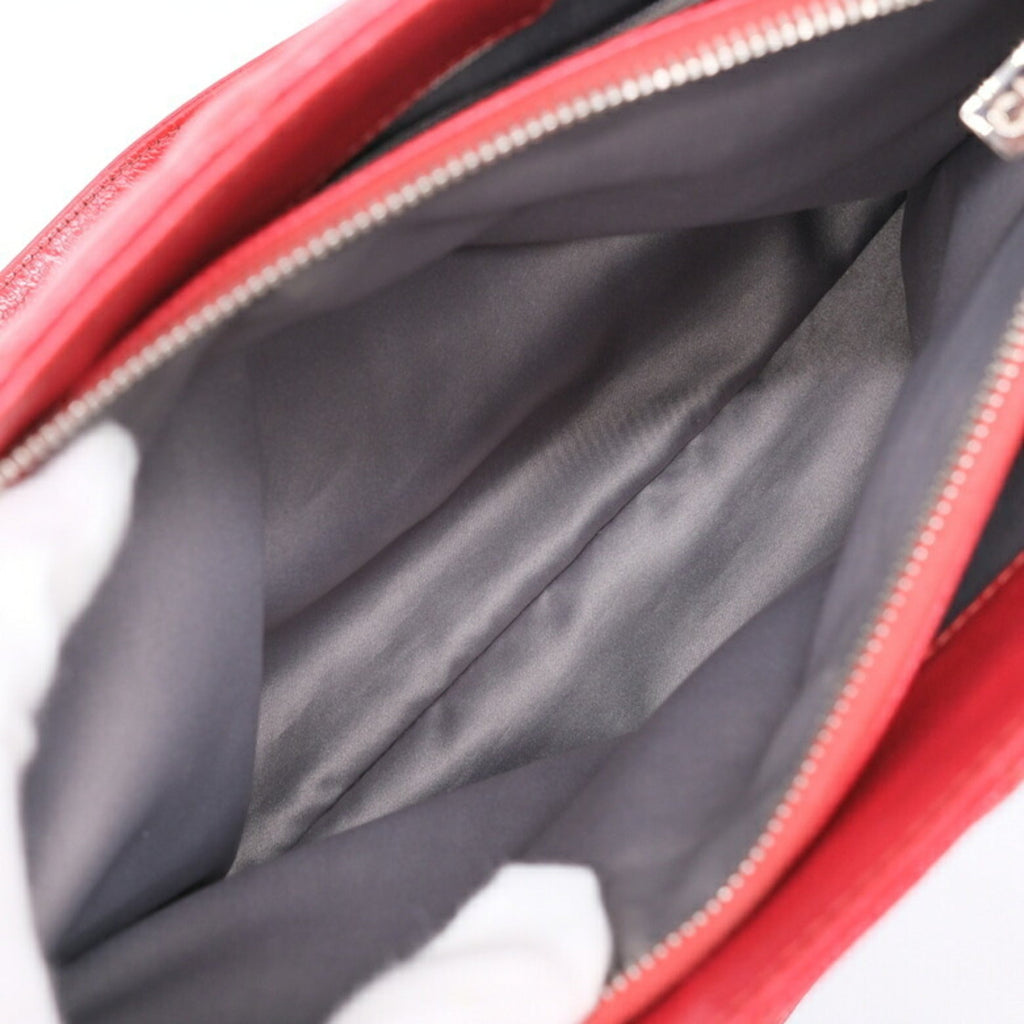 Chanel Red Color Caviar Leather Tote Bag (Pre-Owned)