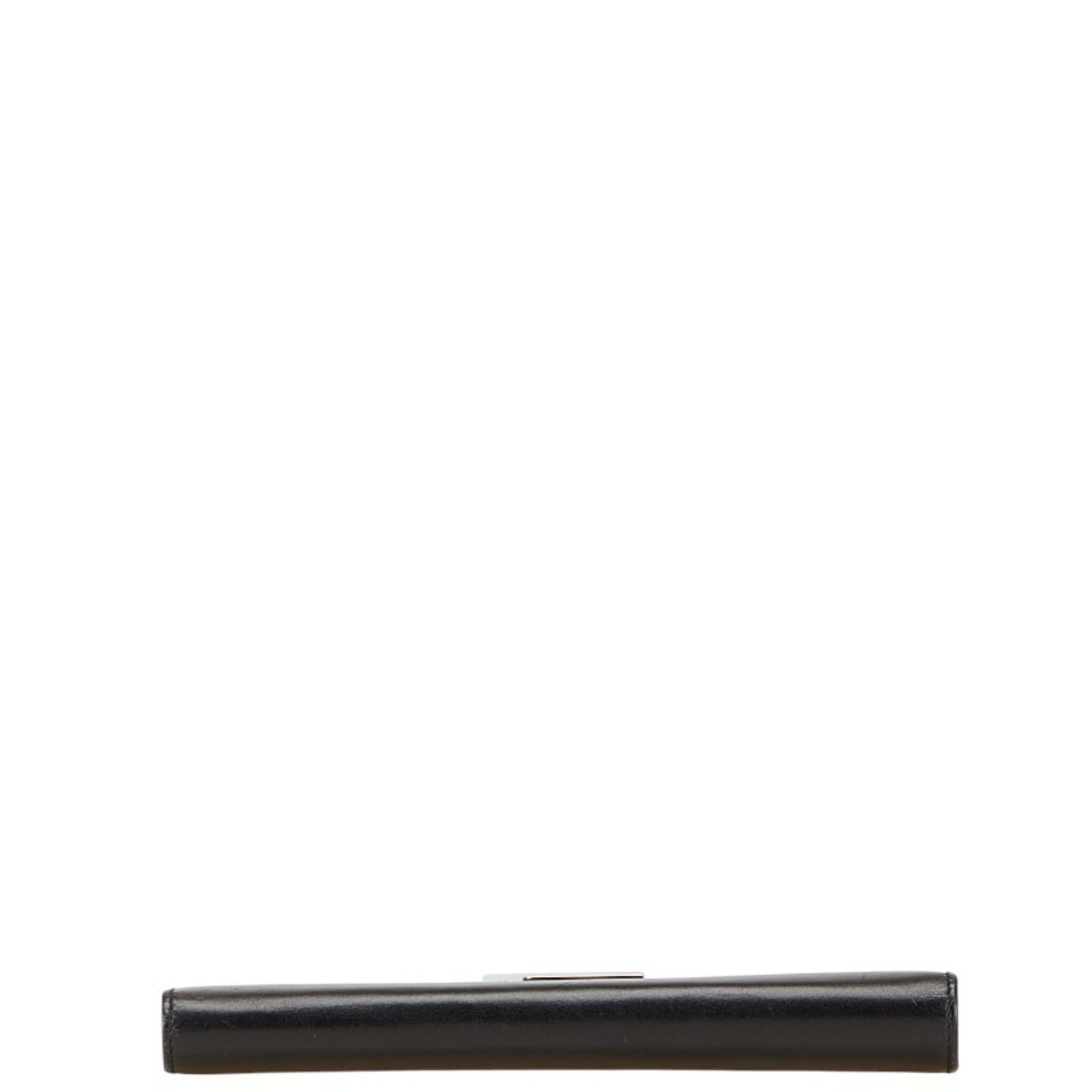 Gucci Black Leather Long Wallet (Bi-Fold) (Pre-Owned)