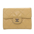 Chanel Beige Leather Coin Purse/Coin Case (Pre-Owned)