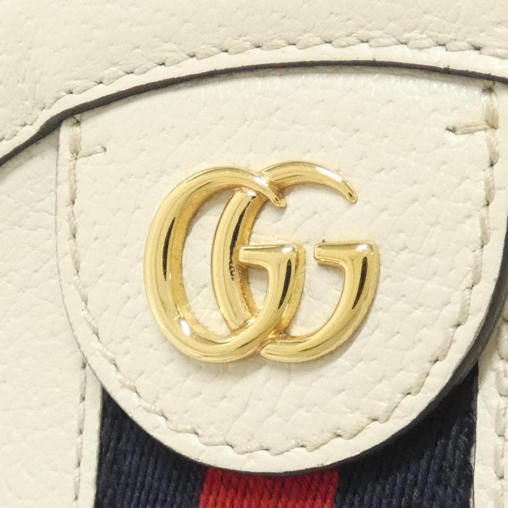 Gucci Ophidia White Leather Shoulder Bag (Pre-Owned)