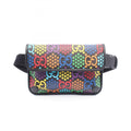 Gucci Black Multi-Color Coated Canvas Fanny Pack (Pre-Owned)