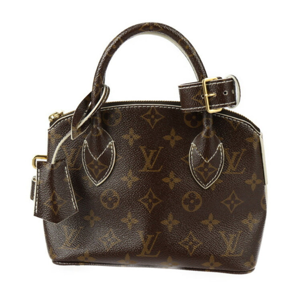 Louis Vuitton Brown Ivory Monogram Pvc Leather Handbag Tote Bag (Pre-Owned)
