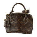 Louis Vuitton Brown Ivory Monogram Pvc Leather Handbag Tote Bag (Pre-Owned)