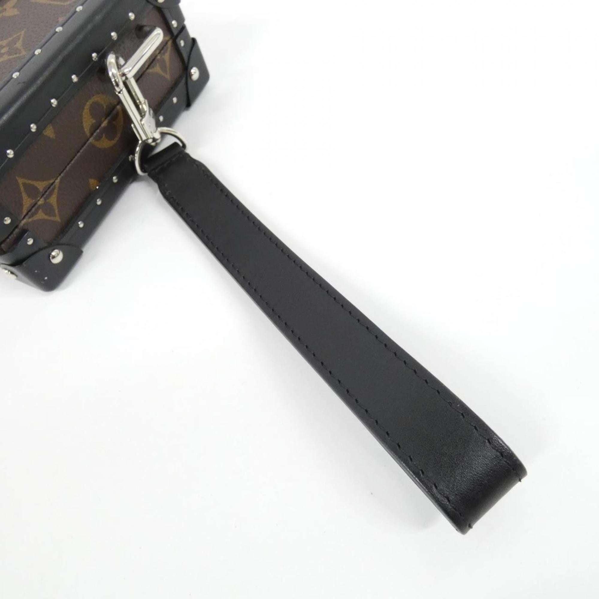 Louis Vuitton Marron Coated Canvas Chain/Shoulder Wallet (Pre-Owned)