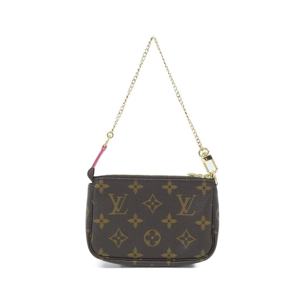 Louis Vuitton Marron Coated Canvas Pochette Pouch (Pre-Owned)