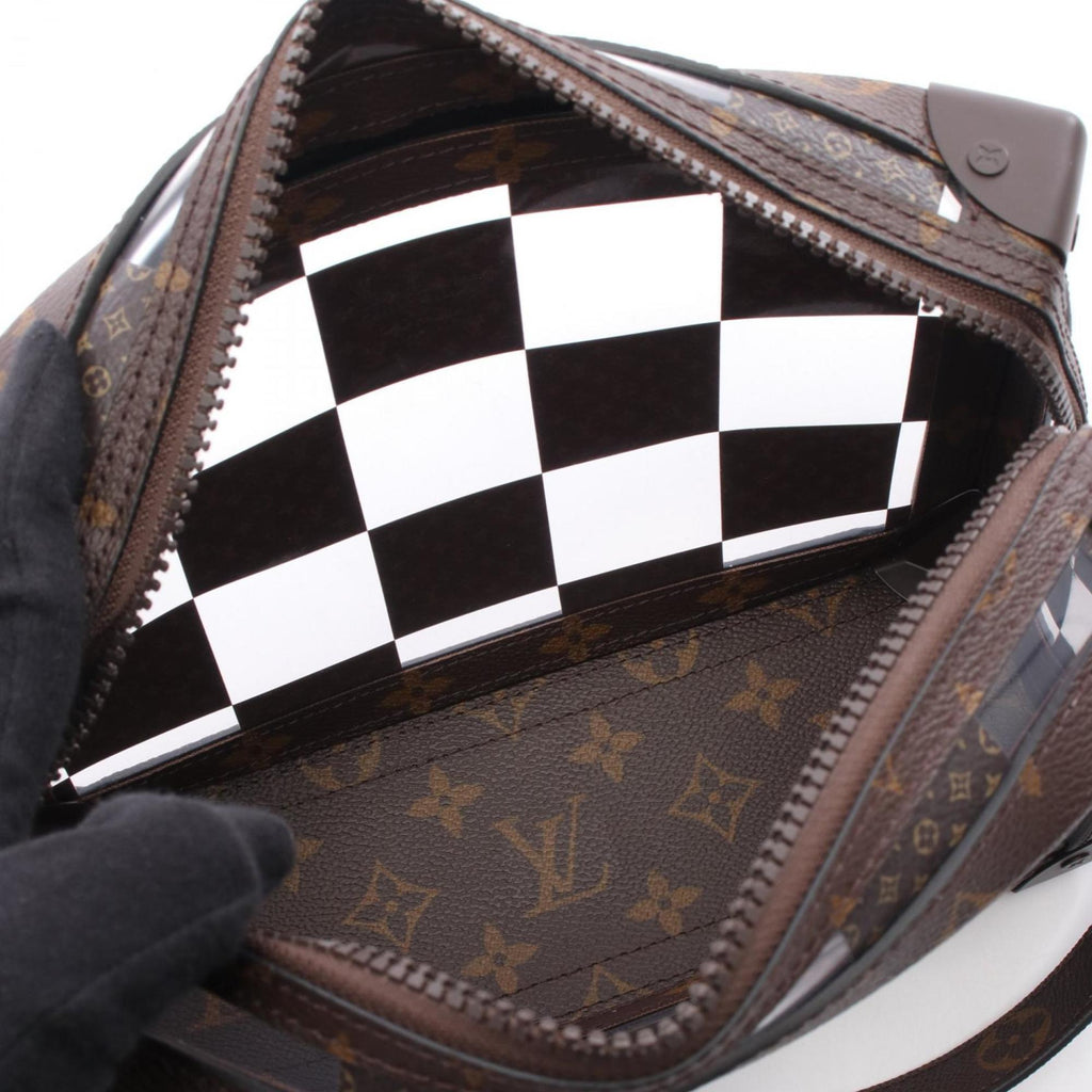 Louis Vuitton Brown Coated Canvas Pvc Shoulder Bag (Pre-Owned)