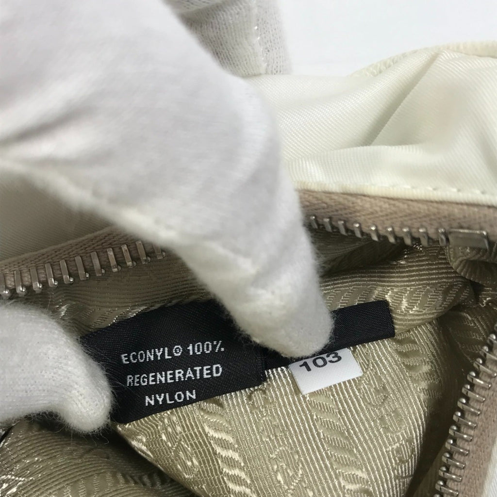Prada White Cloth Shoulder Bag (Pre-Owned)