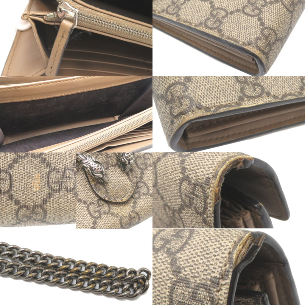 Gucci Beige Gg Supreme Shoulder Bag (Pre-Owned)