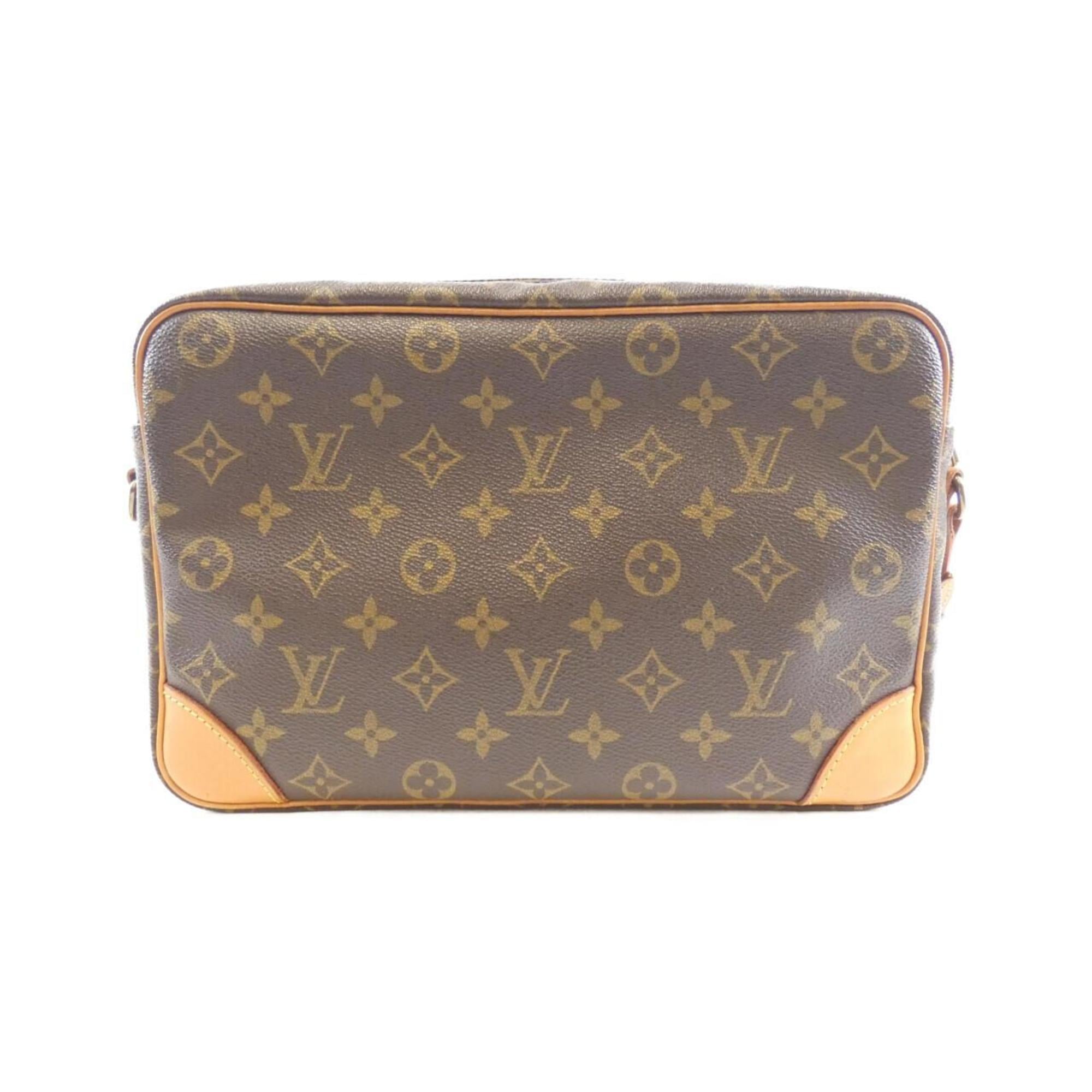 Louis Vuitton Brown Marron Coated Canvas Shoulder Bag (Pre-Owned)