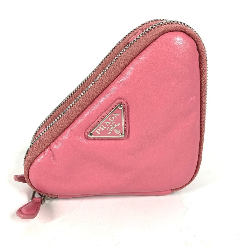 Prada Pink Leather Pochette Pouch Shoulder Bag (Pre-Owned)
