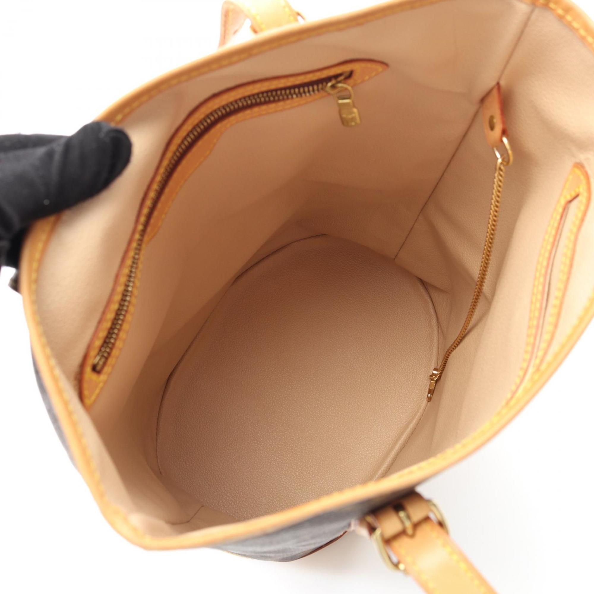 Louis Vuitton Brown Coated Canvas Leather Shoulder Bag (Pre-Owned)