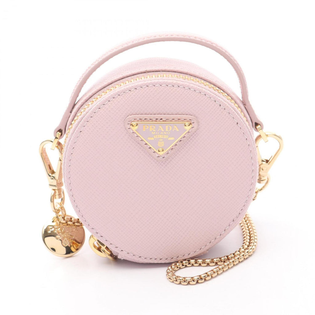 Prada Pink Saffiano Triangle Pouch Shoulder Bag (Pre-Owned)