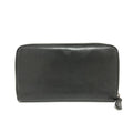 Fendi Gray Leather Long Wallet (Bi-Fold) (Pre-Owned)