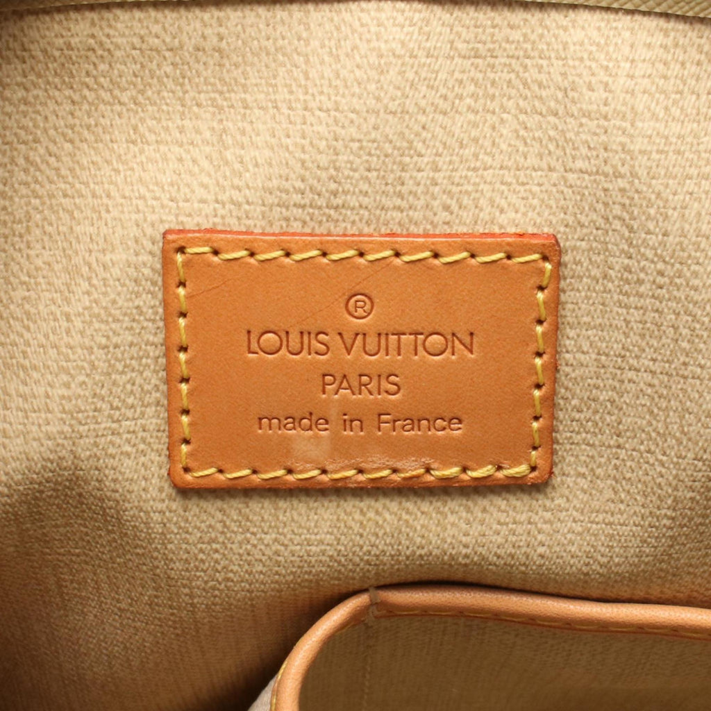 Louis Vuitton Brown Coated Canvas Pvc Monogram Leather Handbag (Pre-Owned)