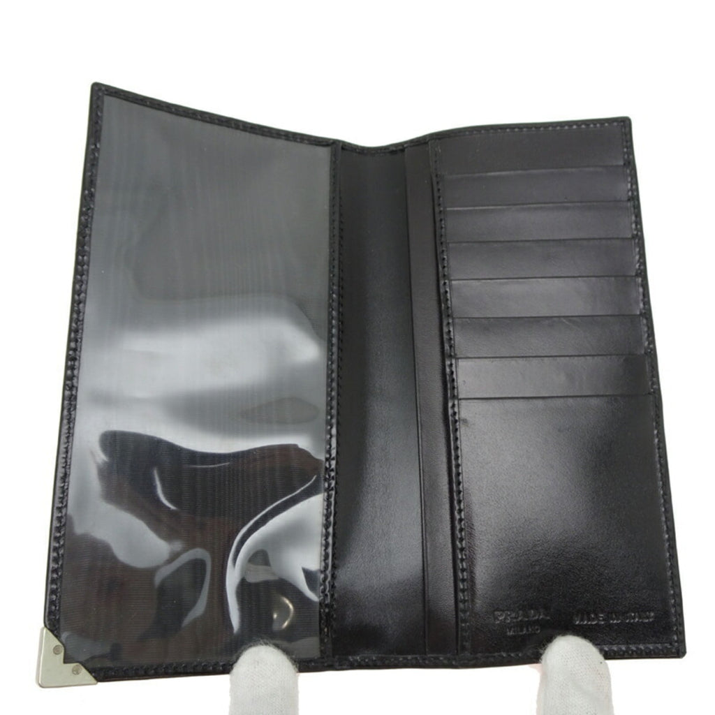 Prada Black Nero Long Bill Wallet (Bi-Fold) (Pre-Owned)