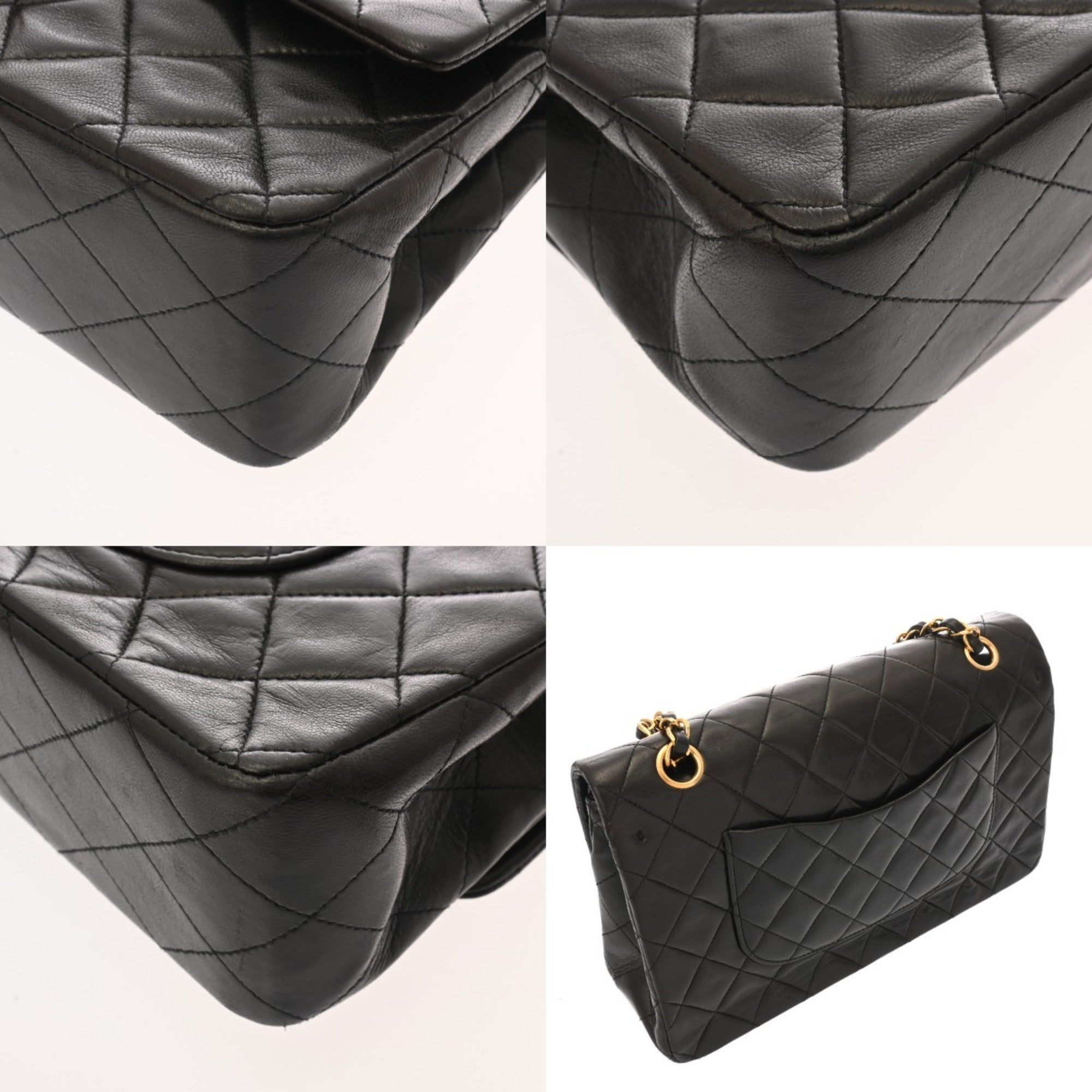 Chanel Black Leather Shoulder Bag (Pre-Owned)