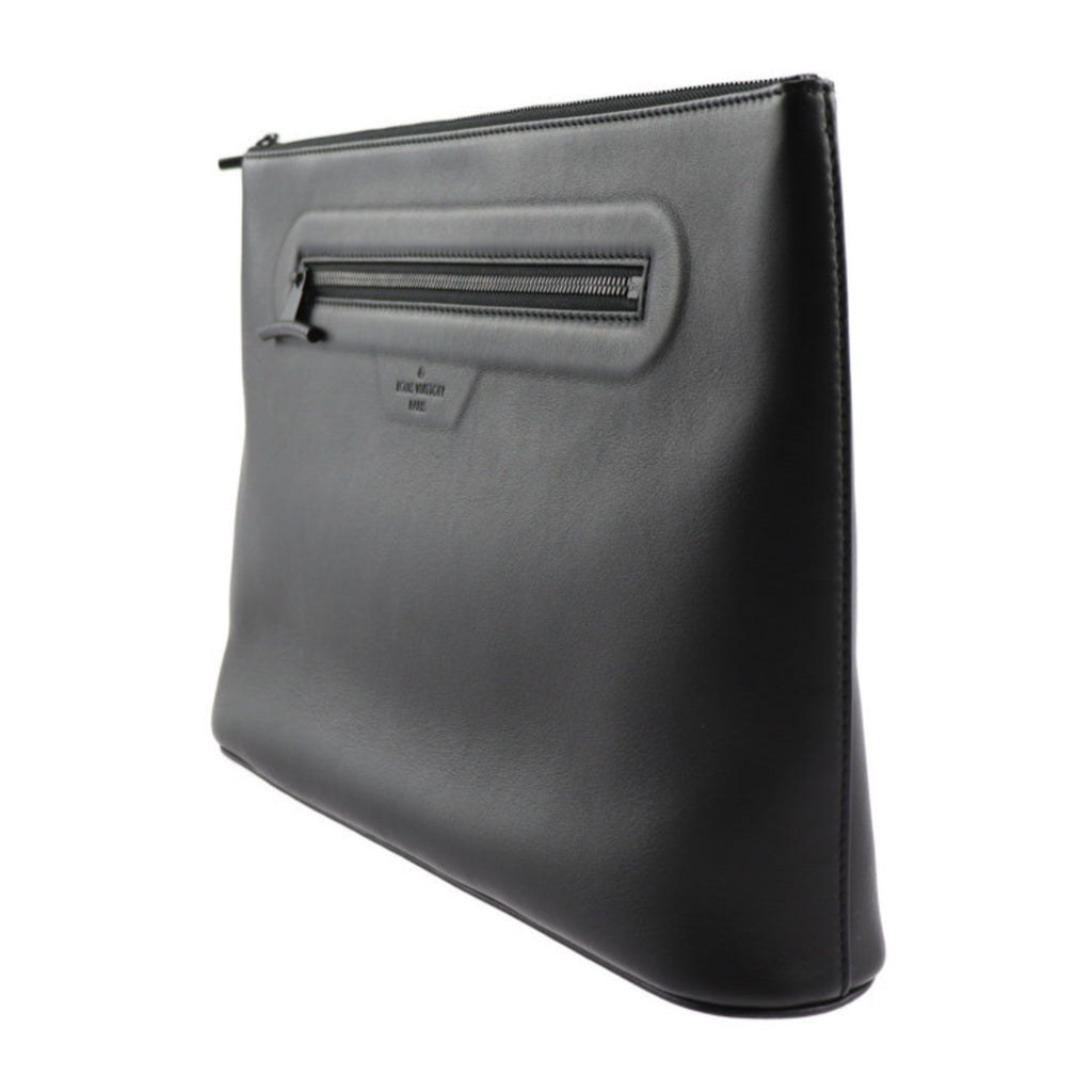 Louis Vuitton Black Leather Clutch Bag (Pre-Owned)