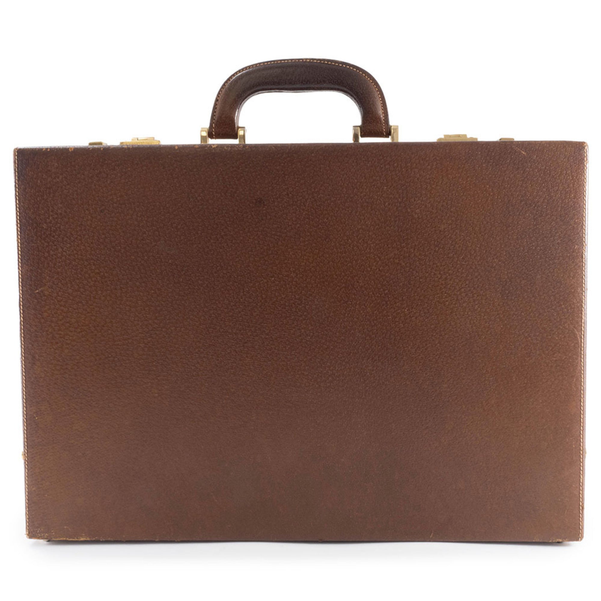 Gucci Brown Leather Attaché Case (Pre-Owned)
