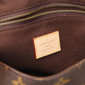Louis Vuitton Brown Coated Canvas Leather Shoulder Bag (Pre-Owned)
