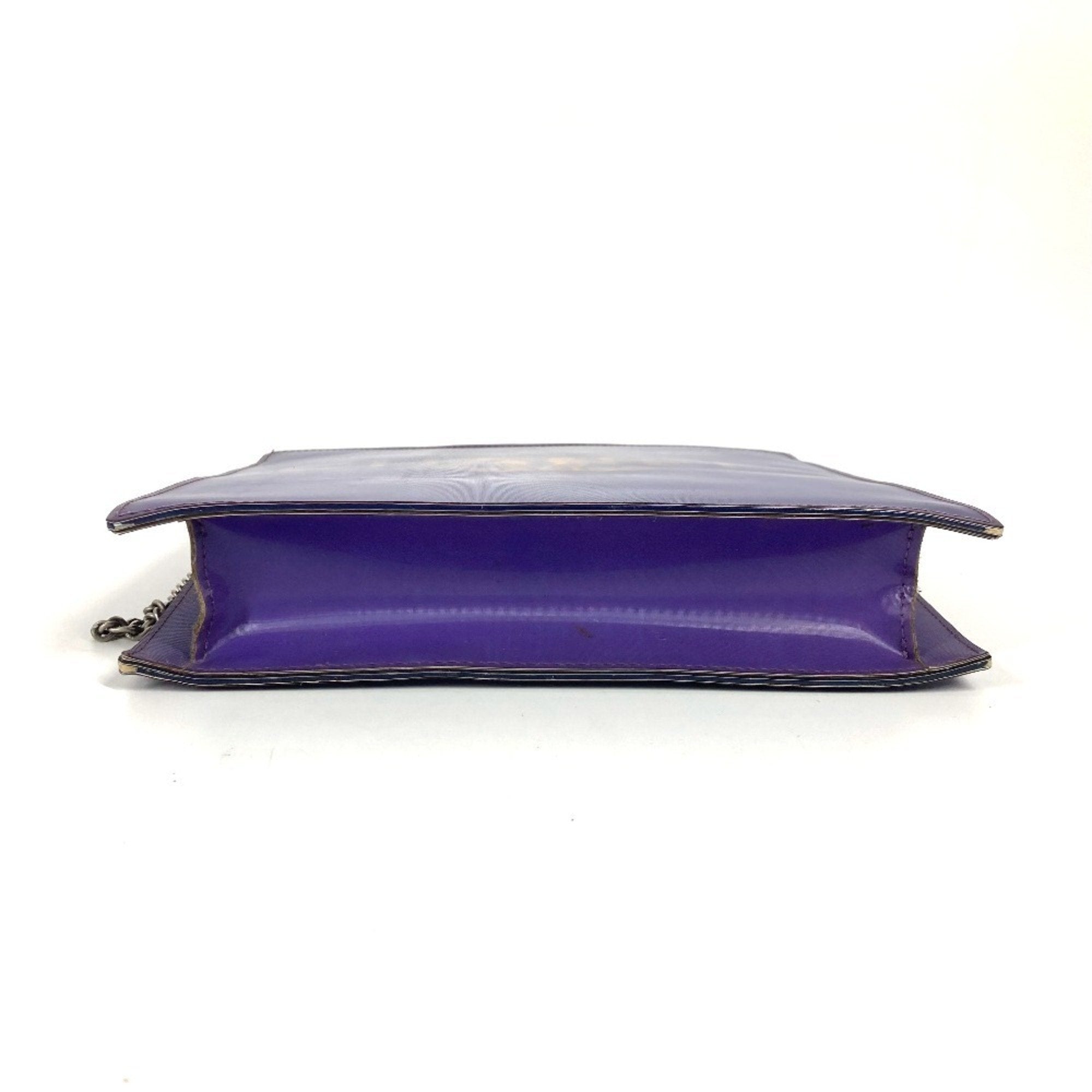 Chanel Purple Pvc Leather Shoulder Bag (Pre-Owned)