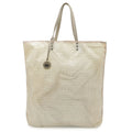 Bottega Veneta Intrecciolusion Beige Cream Sand Nylon Leather Shoulder Bag Tote Bag (Pre-Owned)