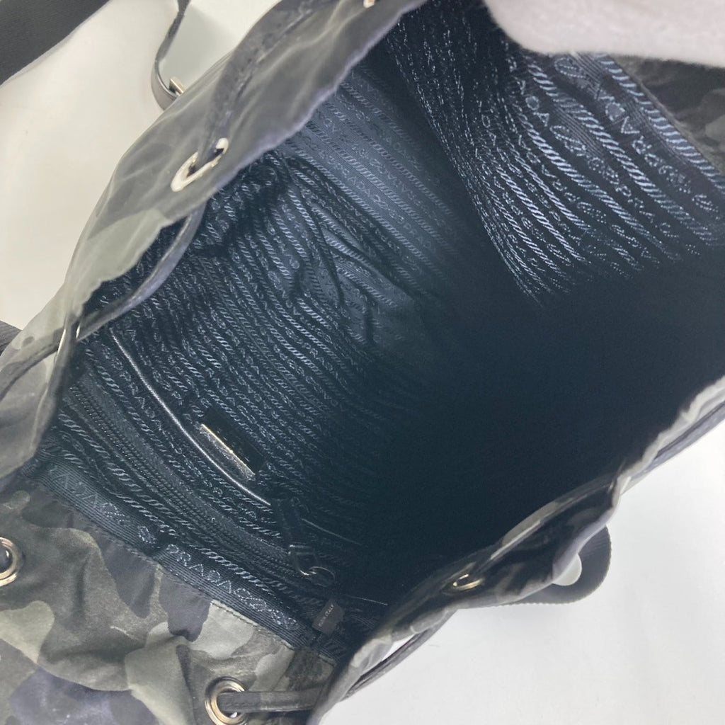 Prada Green Cloth Backpack (Pre-Owned)