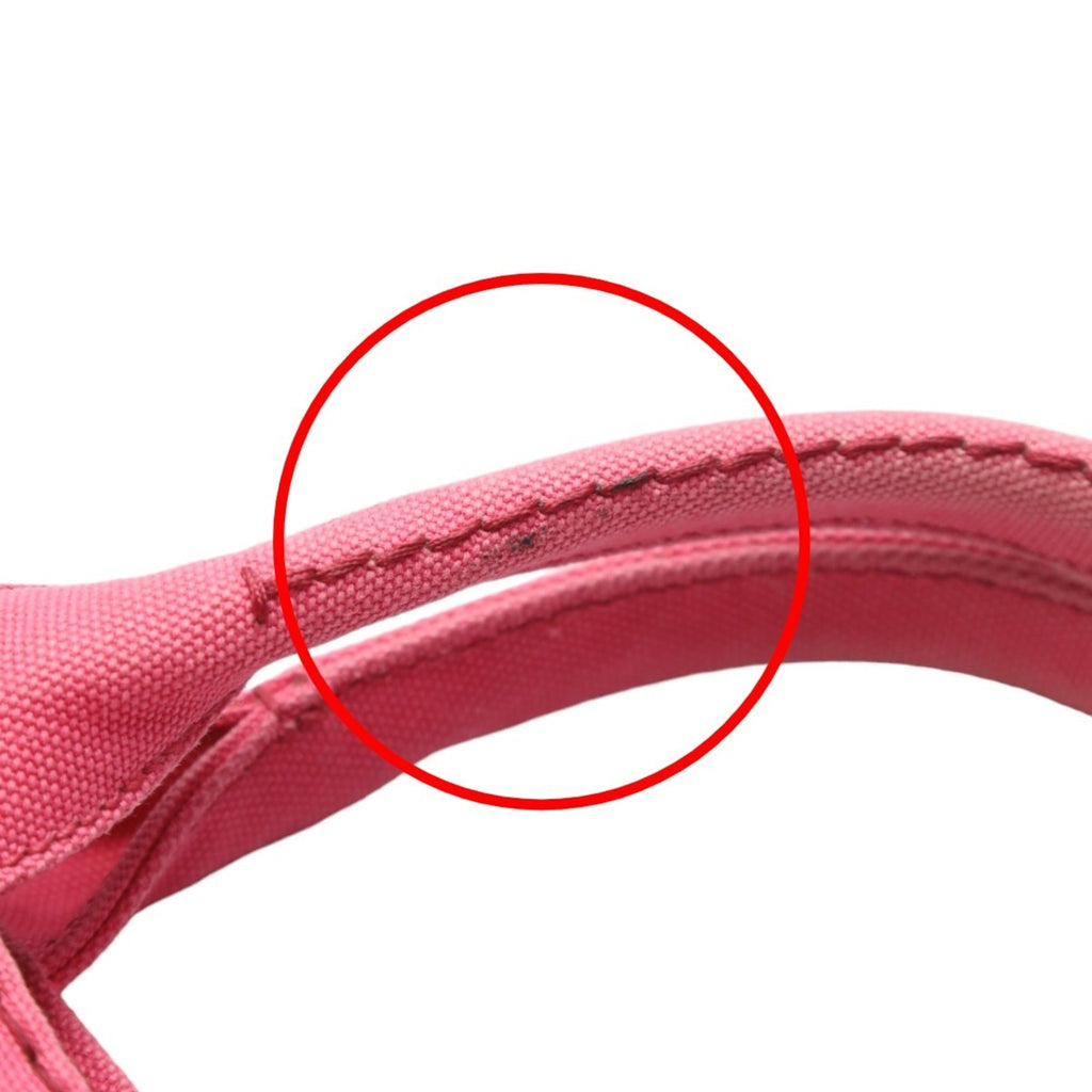 Prada Canapa Pink Cotton Canvas Tote Bag (Pre-Owned)