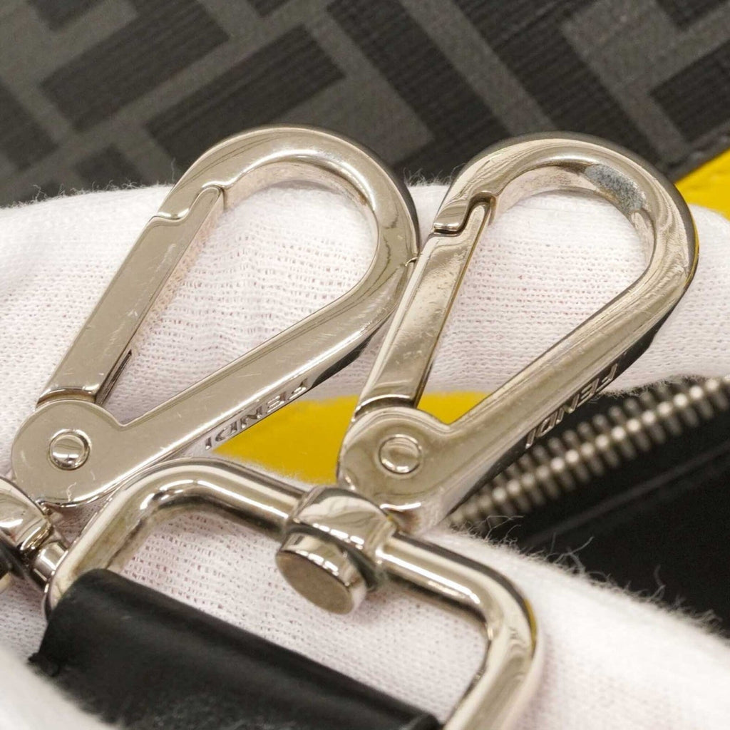 Fendi Black Yellow Pvc Shoulder Bag (Pre-Owned)